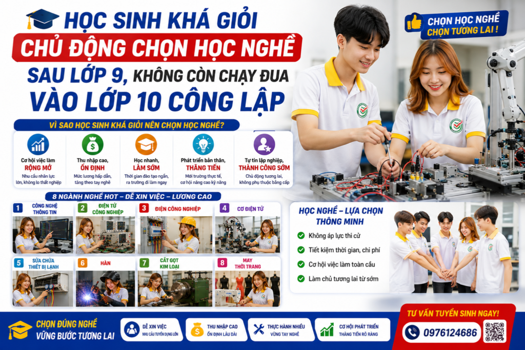 Học sinh khá giỏi chủ động chọn nghề