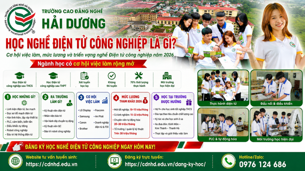 Nghề Điện tử công nghiệp là gì