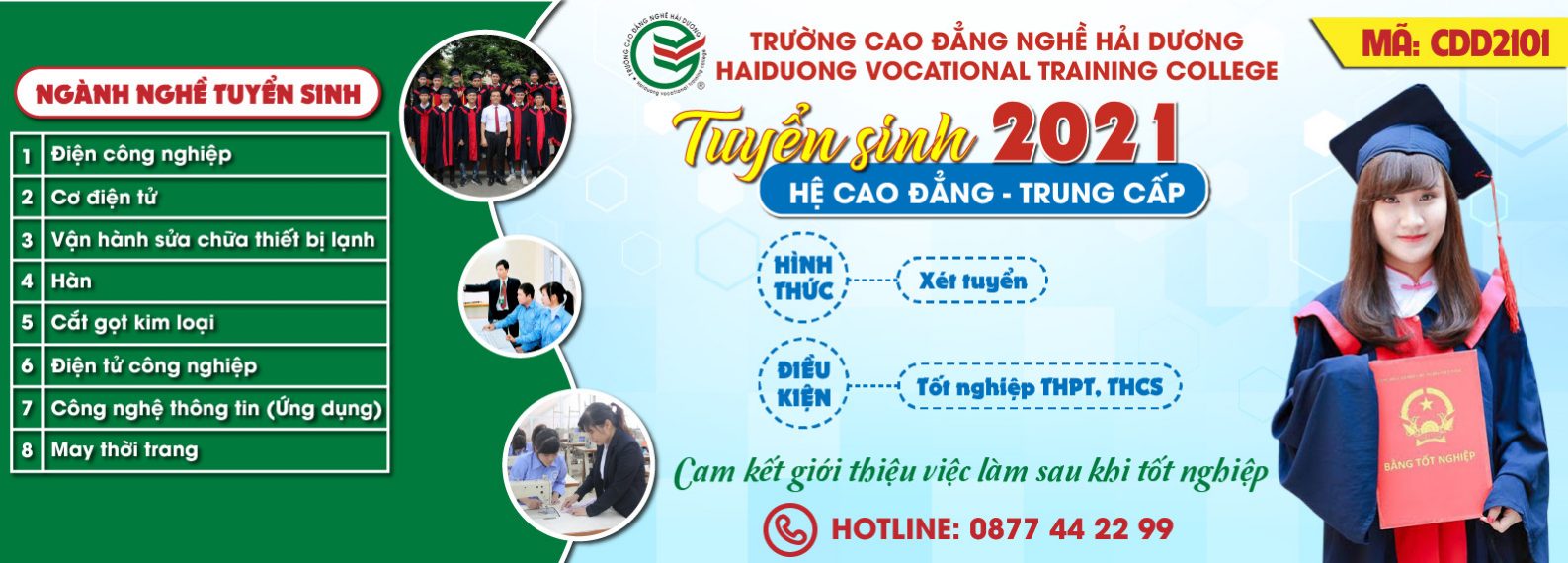 Thông tin tuyển sinh trường cao đẳng nghề Hải Dương