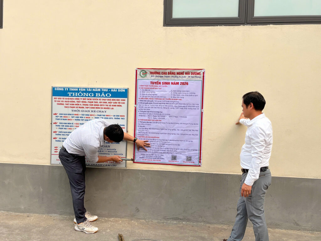 Tư vấn học nghề trực tiếp tại lớp học các trường THPT trên địa bàn Hải Dương