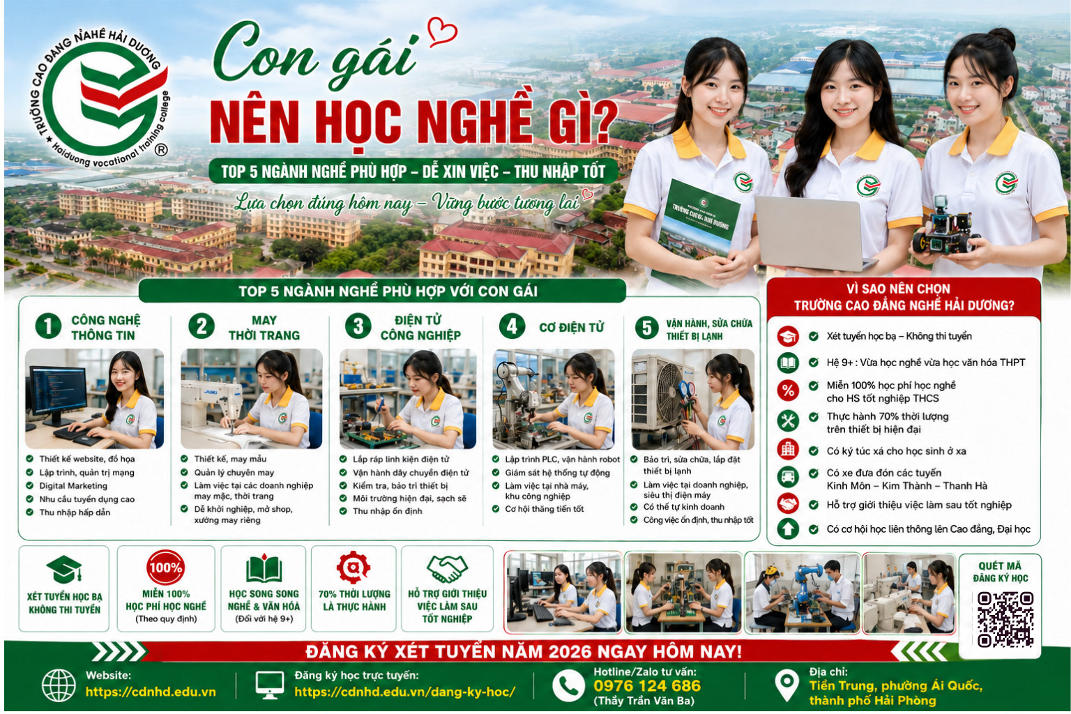 Con gái nên học nghề gì