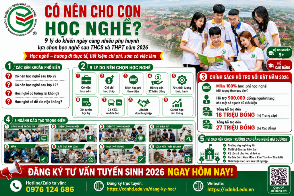 Có nên cho con học nghề