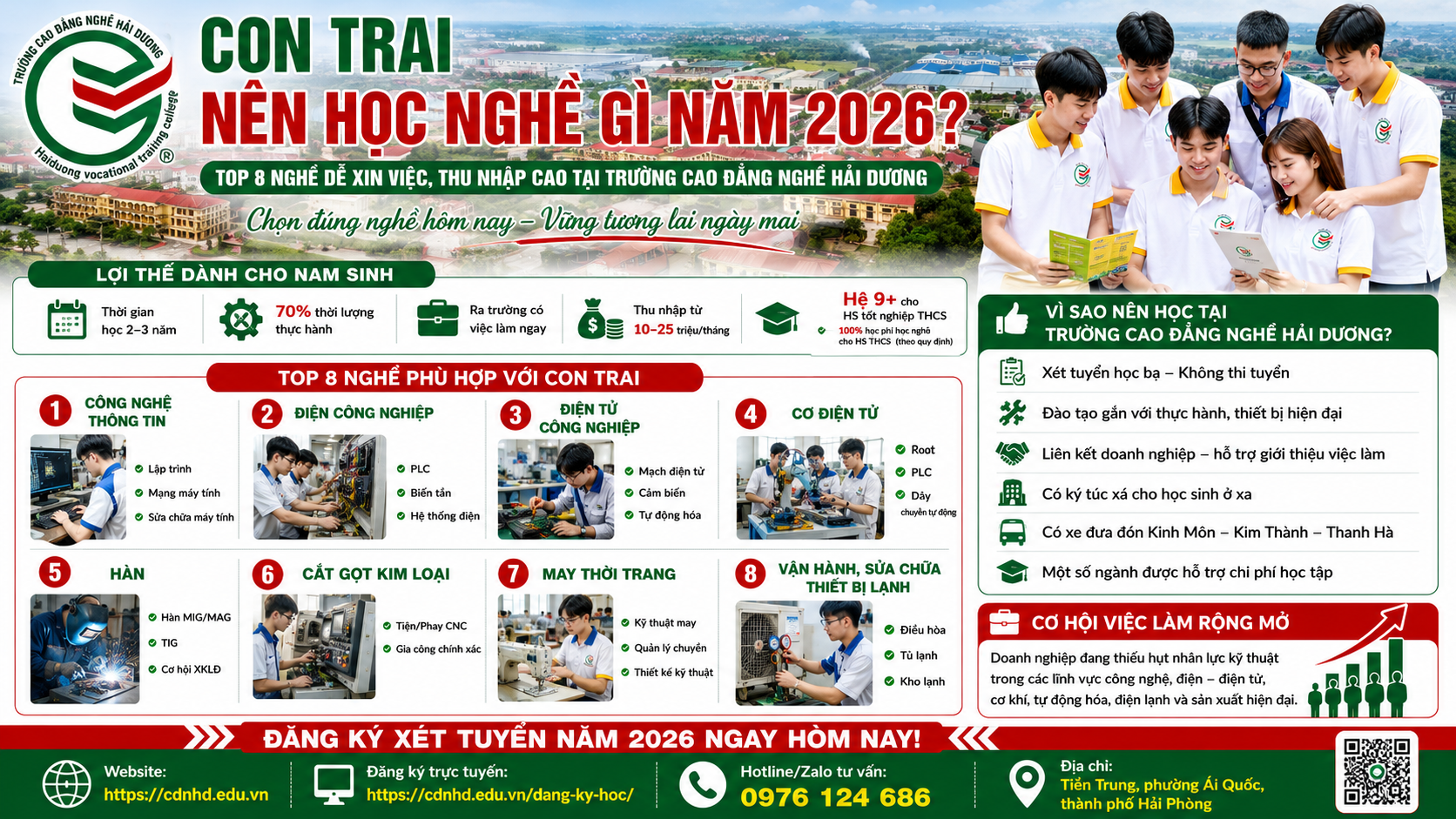 Con trai nên học nghề gì?