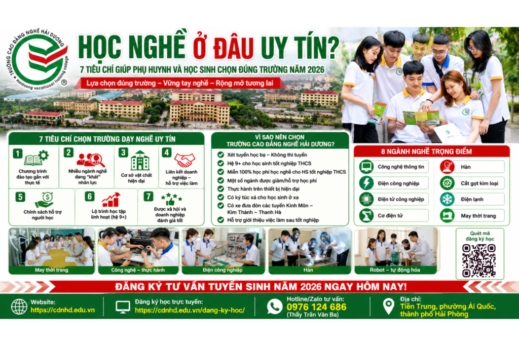 Học nghề ở đâu uy tín