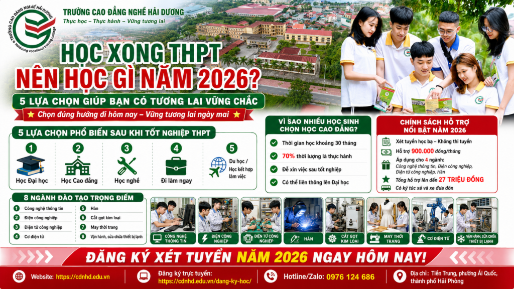 Tốt nghiệp THPT nên học gi