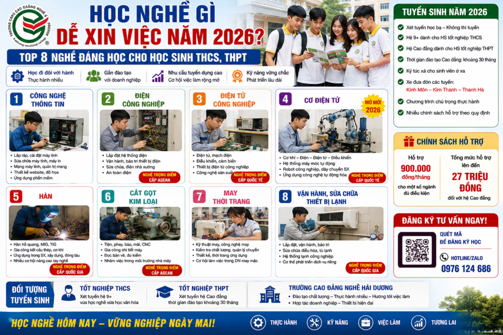 Học nghề gì dễ xin việc