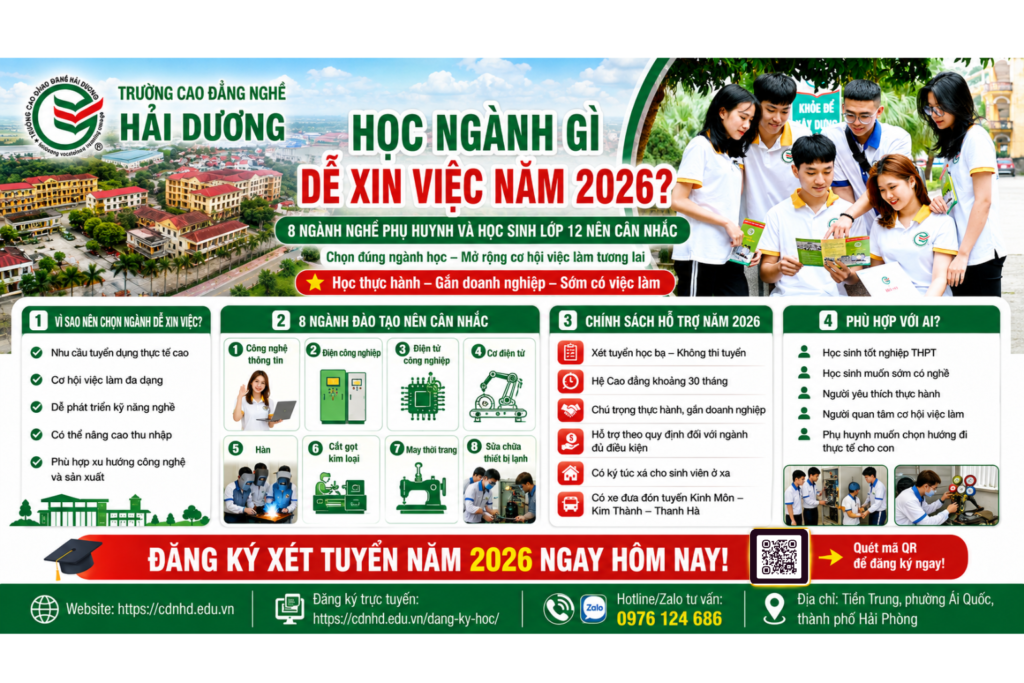 Học ngành gì dễ xin việc năm 2026? 8 ngành nghề phụ huynh và học sinh lớp 12 nên cân nhắc