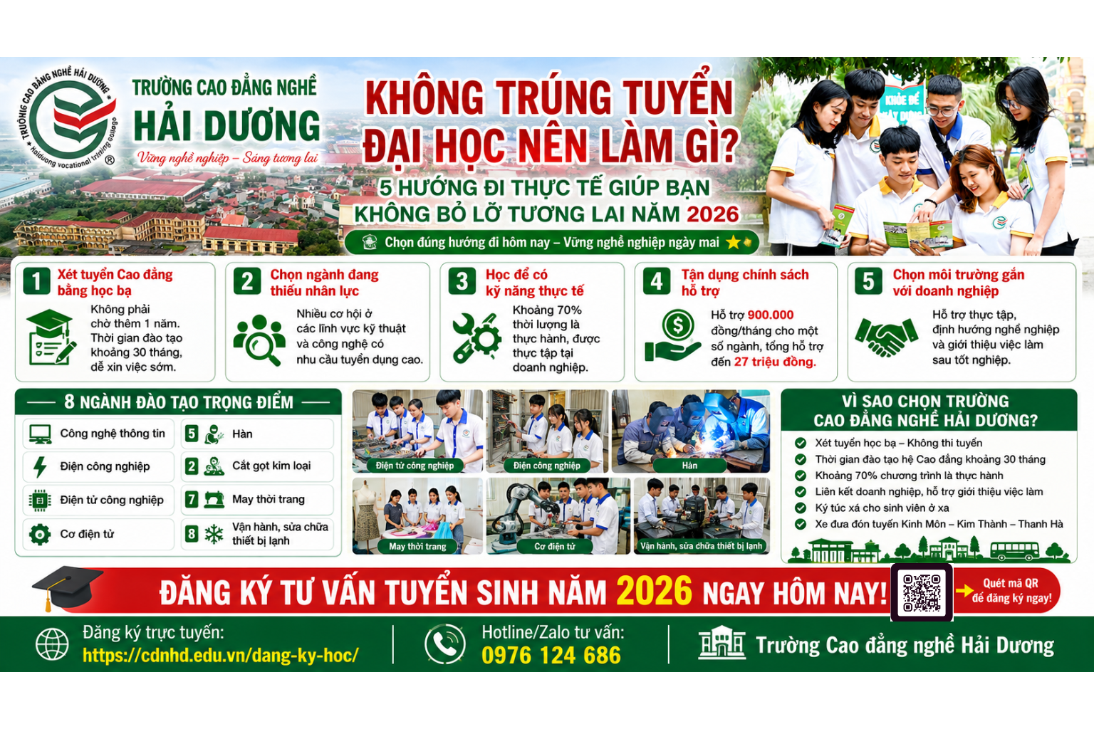 Không trúng tuyển đại học nên làm gì